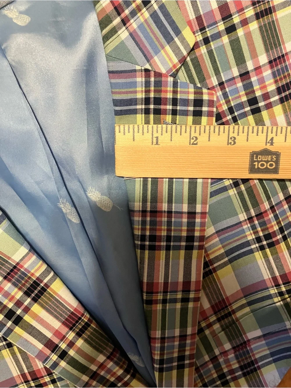 crown & ivy 46S Multicolor Plaid Blazer in Blue, Green, Red